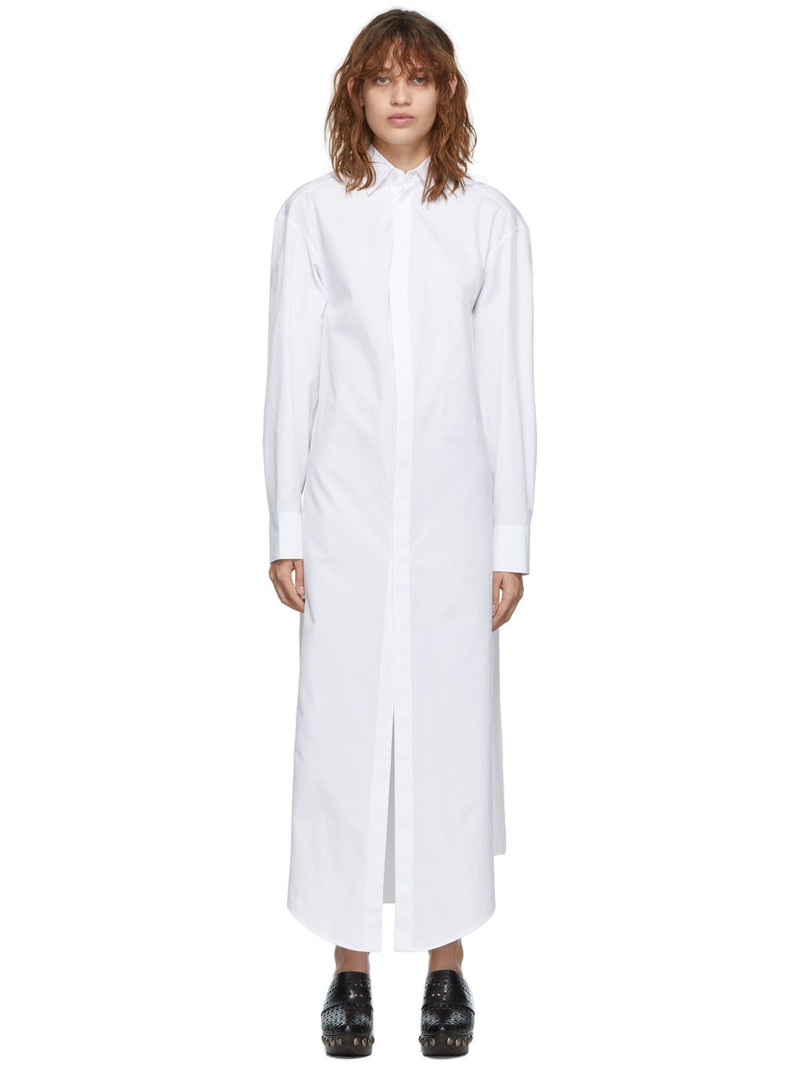 White Shirt Long Dress - 1
