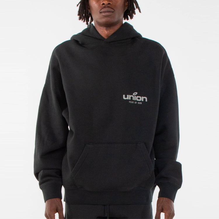 Fear of God Essentials FW21 Vintage Hoodie x Union LA 'Black' FOG-FW21-096 - 5