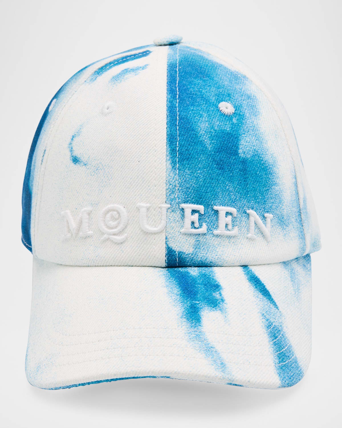 Men's Marbled Denim Logo Baseball Cap - 3