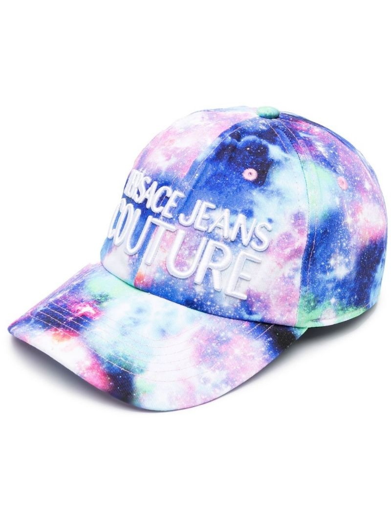 abstract-print baseball cap - 1