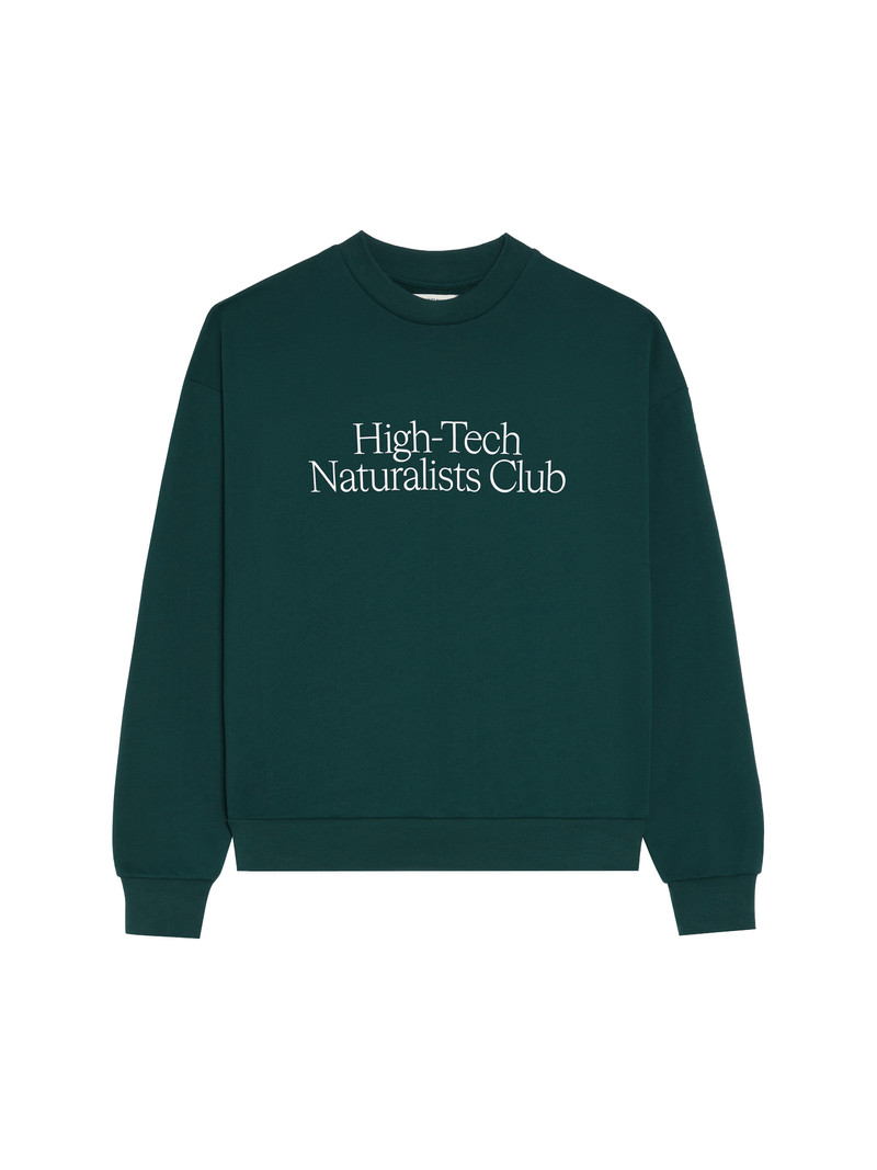 Mens High-Tech Naturalists Club Sweatshirt - Folaige Green 1