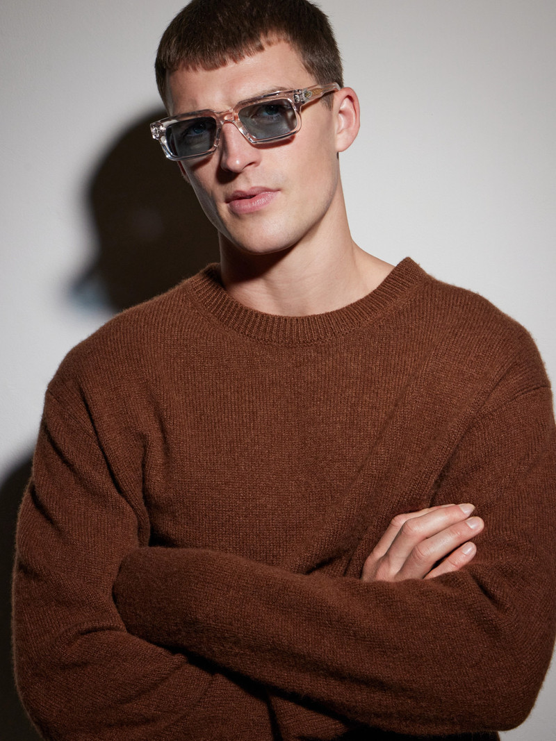 Belvedere Rectangular-Frame Acetate Sunglasses 5