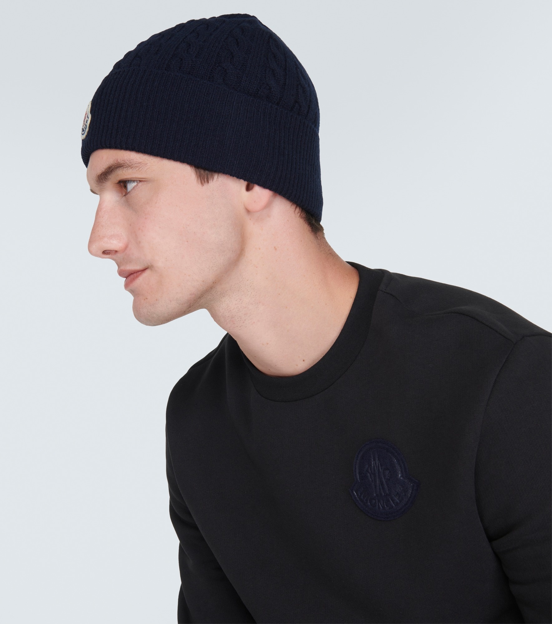 Cable-knit wool and cashmere beanie - 3