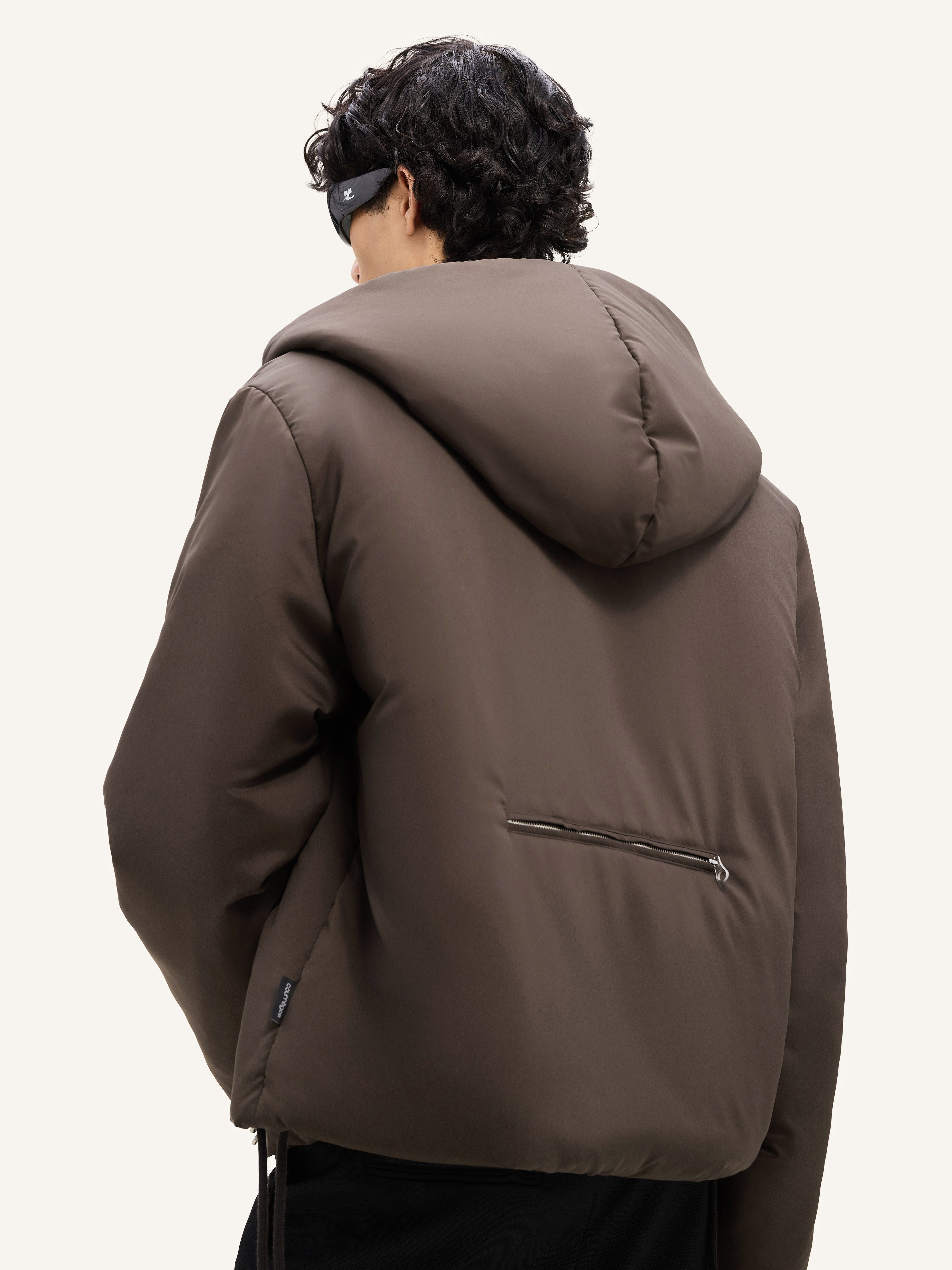 NYLON HOODED PUFFER JACKET - 6
