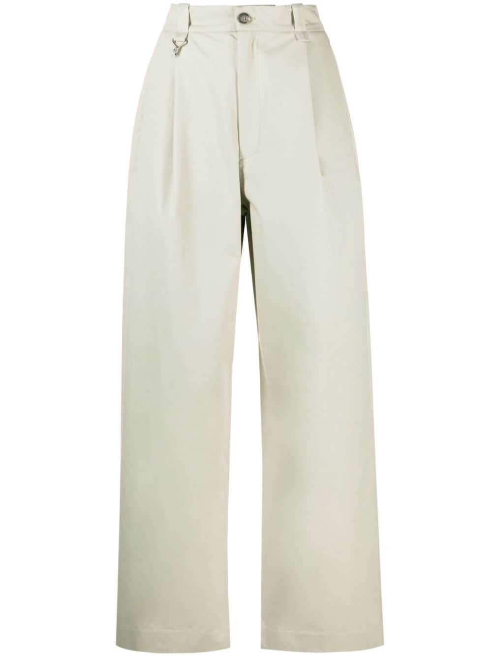 wide-leg chino trousers - 1