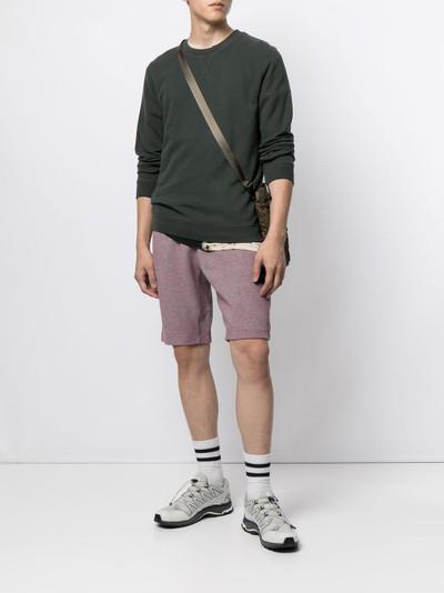 Stone Island logo-patch faded track shorts outlook