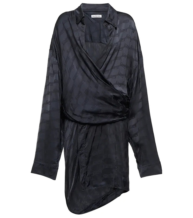 BB Monogram jacquard shirt dress - 1