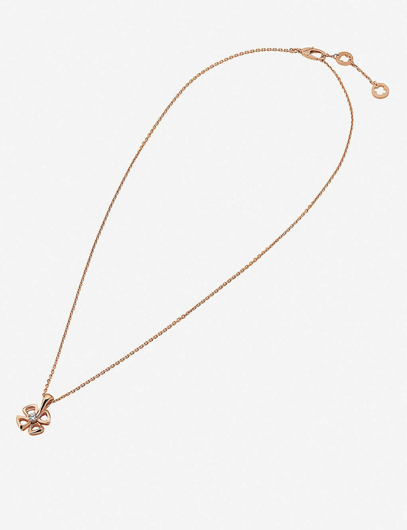 Fiorever 18ct rose-gold and diamond necklace 2