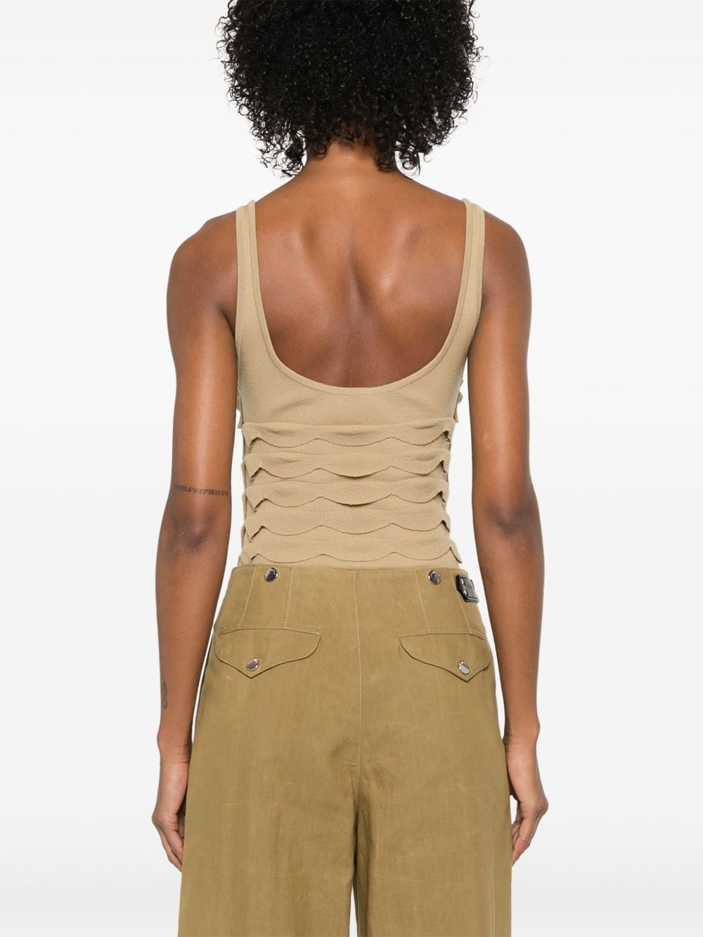 textured knitted bodysuit - 4