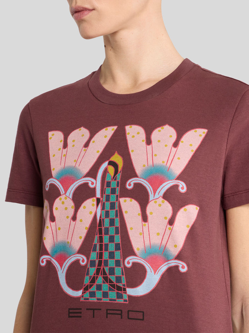 Etro PRINTED COTTON T-SHIRT outlook