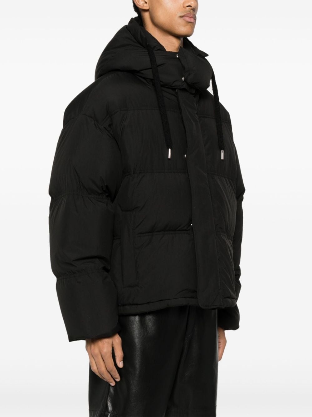 logo-appliquÃ© puffer jacket - 4