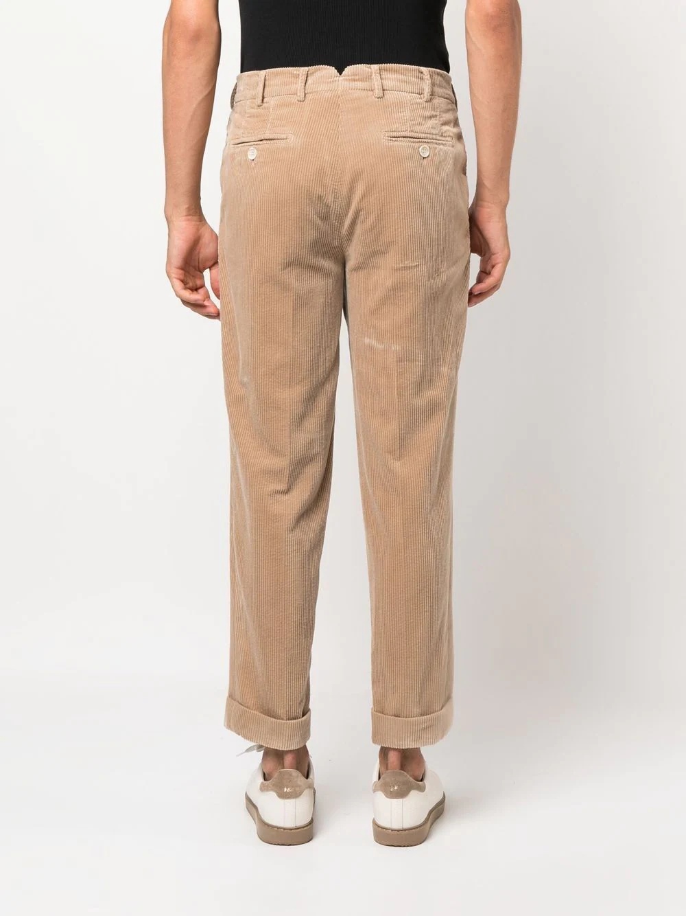 cropped corduroy trousers - 4