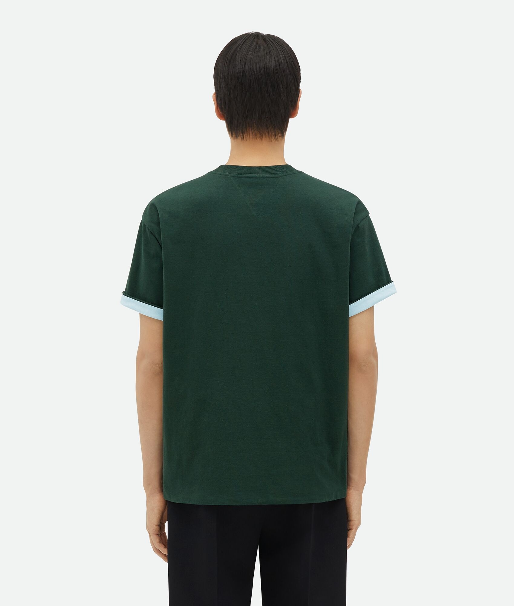 Double Layer Relaxed Cotton T-Shirt - 3