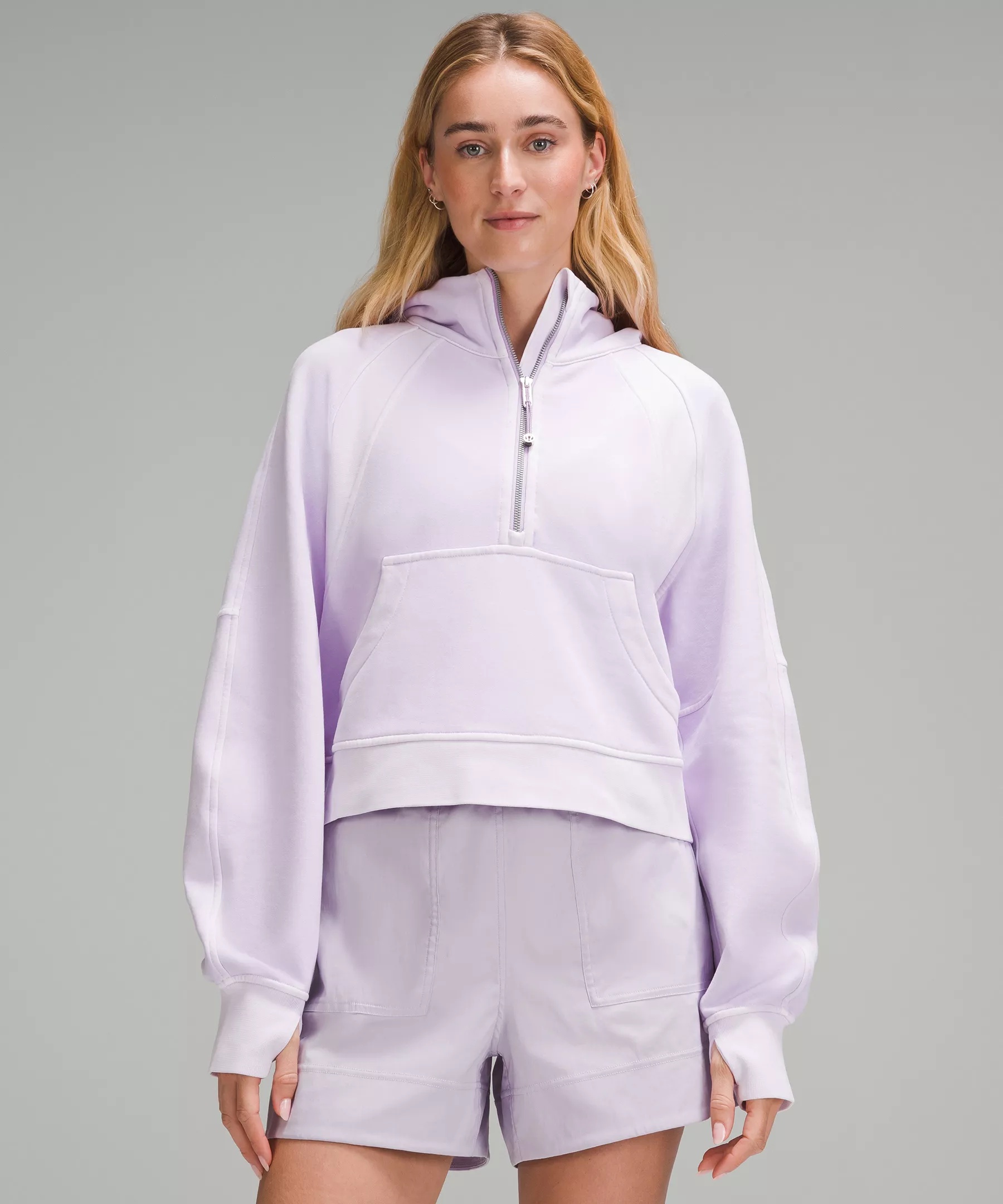 Scuba Oversized Half-Zip Hoodie - 1
