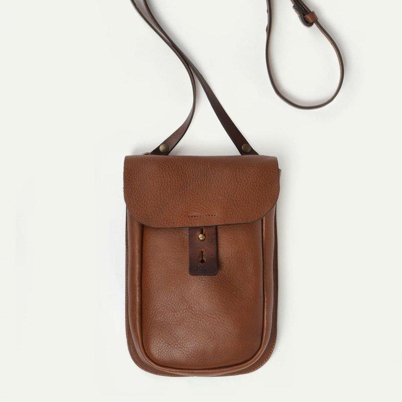 Bleu de Chauffe CARTEL CARTRIDGE BAG  -  AMBER BROWN outlook