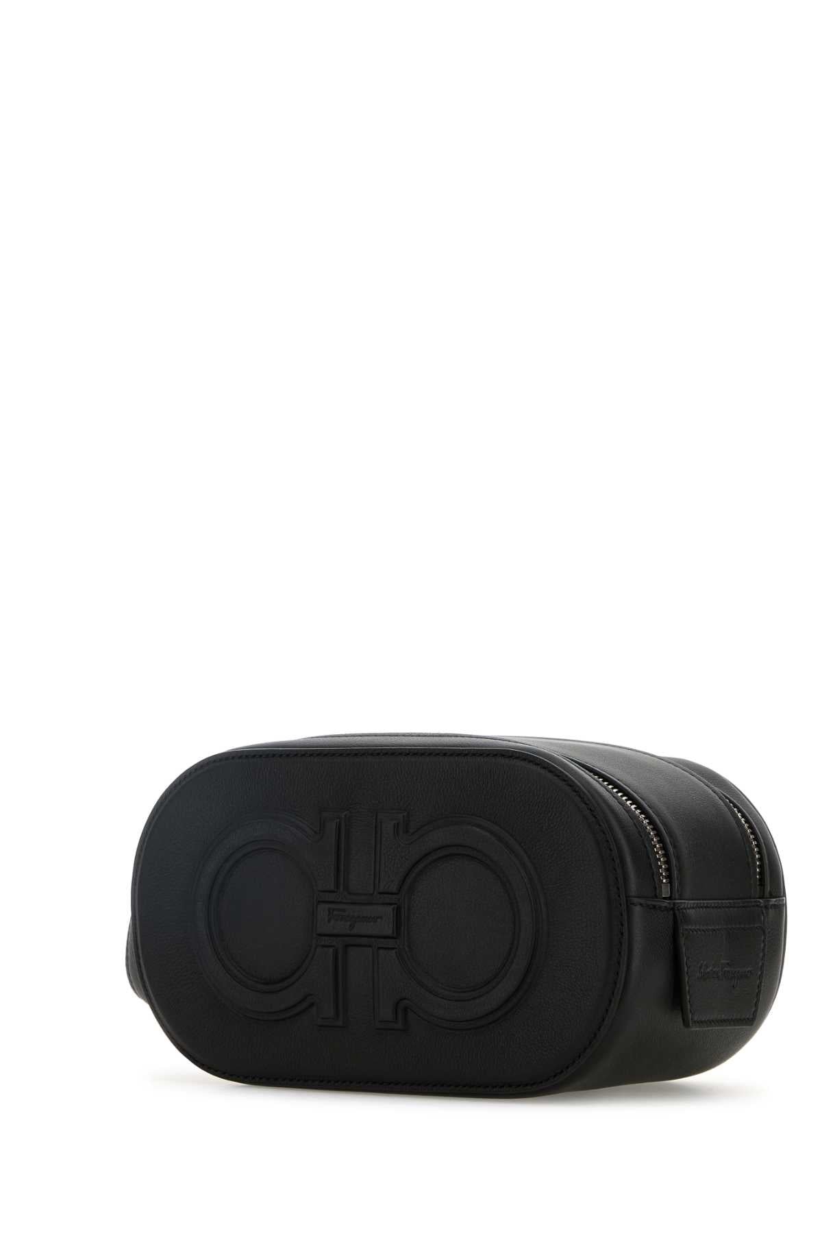 Black leather handbag - 2