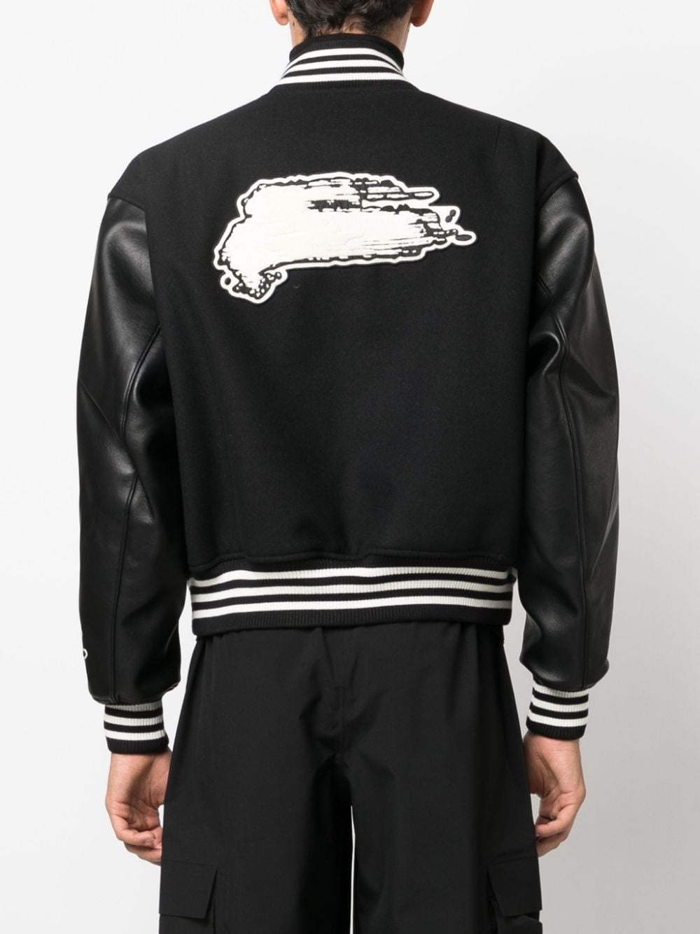 Varsity zipped bomber jacket - 4