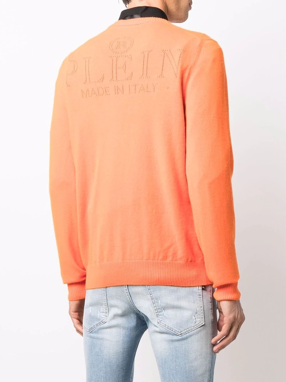 fine-knit skull-motif jumper - 4