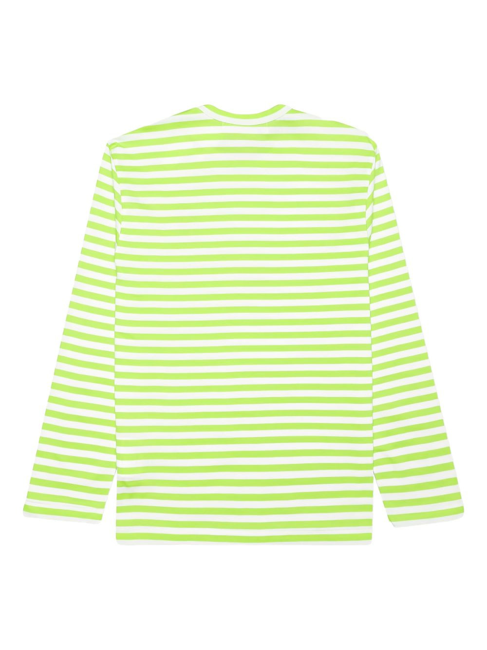 striped heart-logo long-sleeve T-shirt - 2