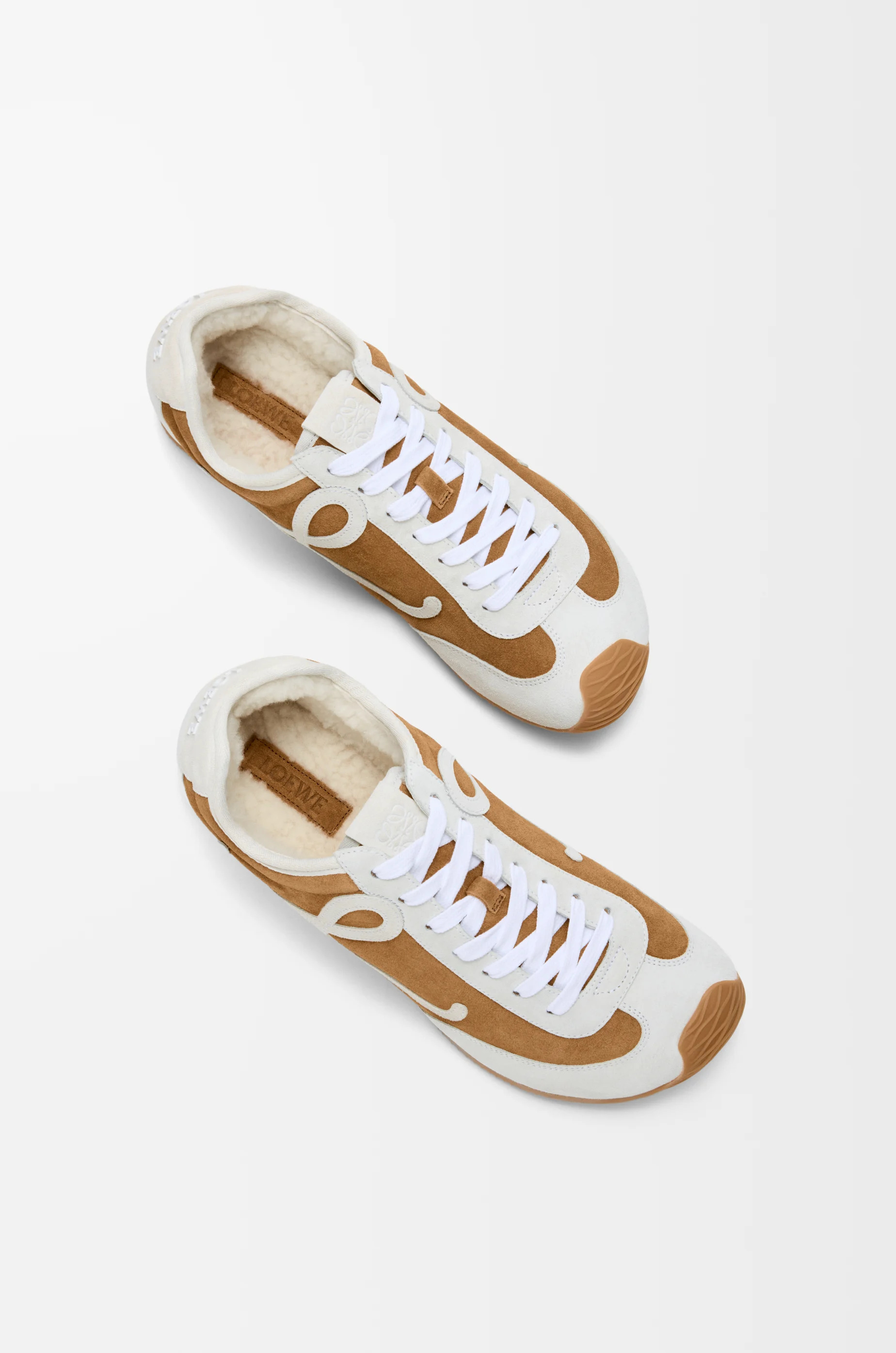 Ballet Runner 2.0 in suede and shearling - 3