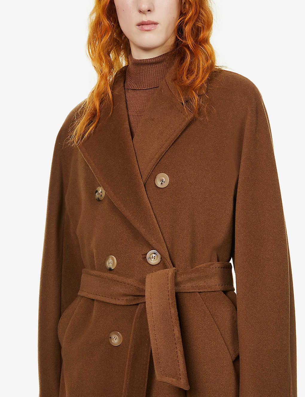 Madame double-breasted wool and cashmere-blend coat - 5