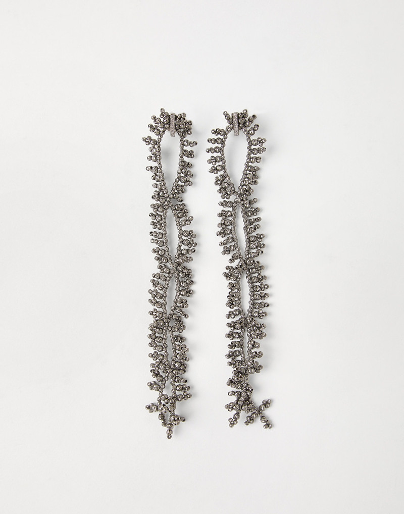 Sterling Silver knotted earrings 1