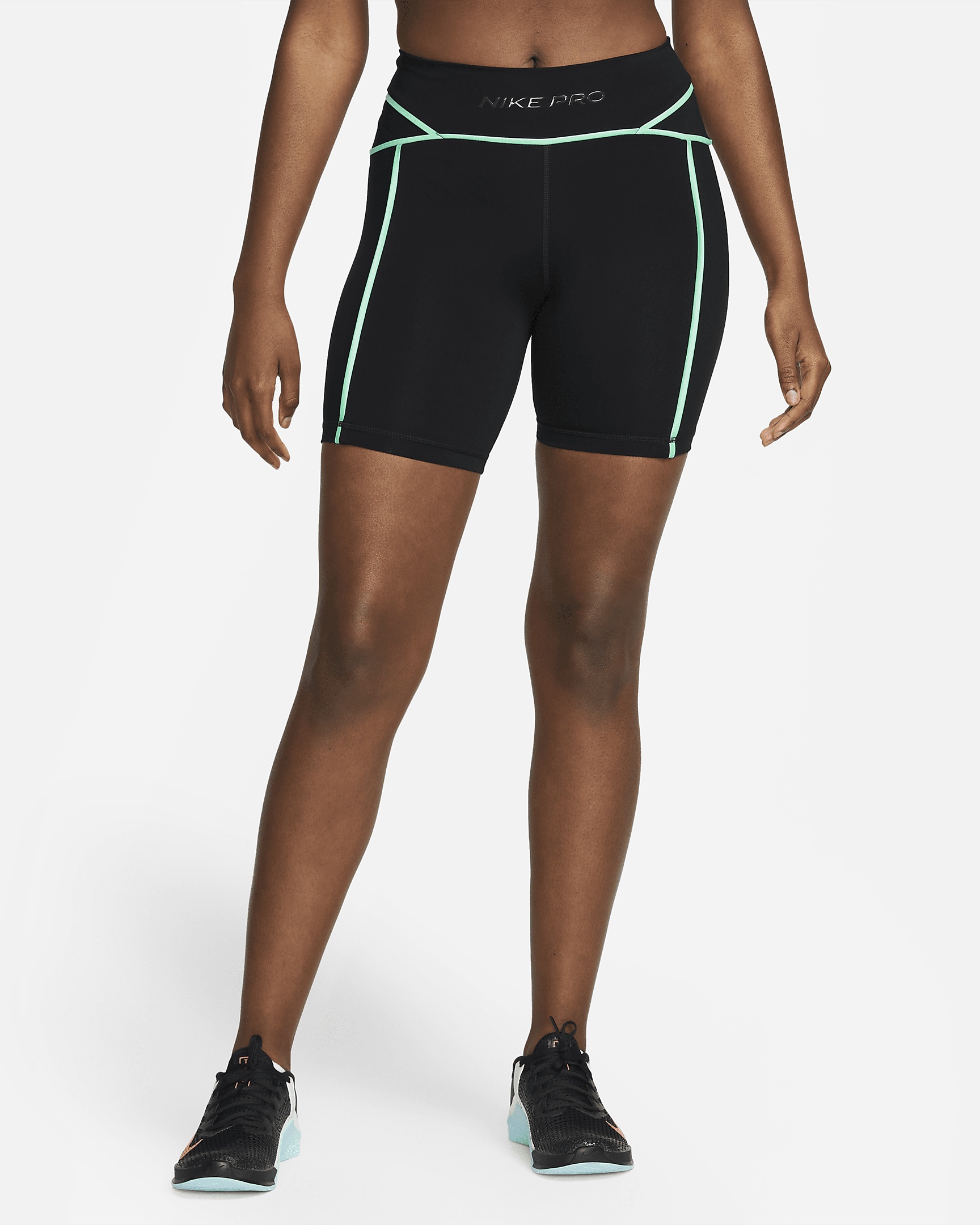 Nike Pro Women's Mid-Rise 7" Biker Shorts - 1