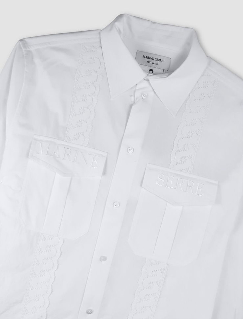 Marine Serre Upcycled linen shirt outlook