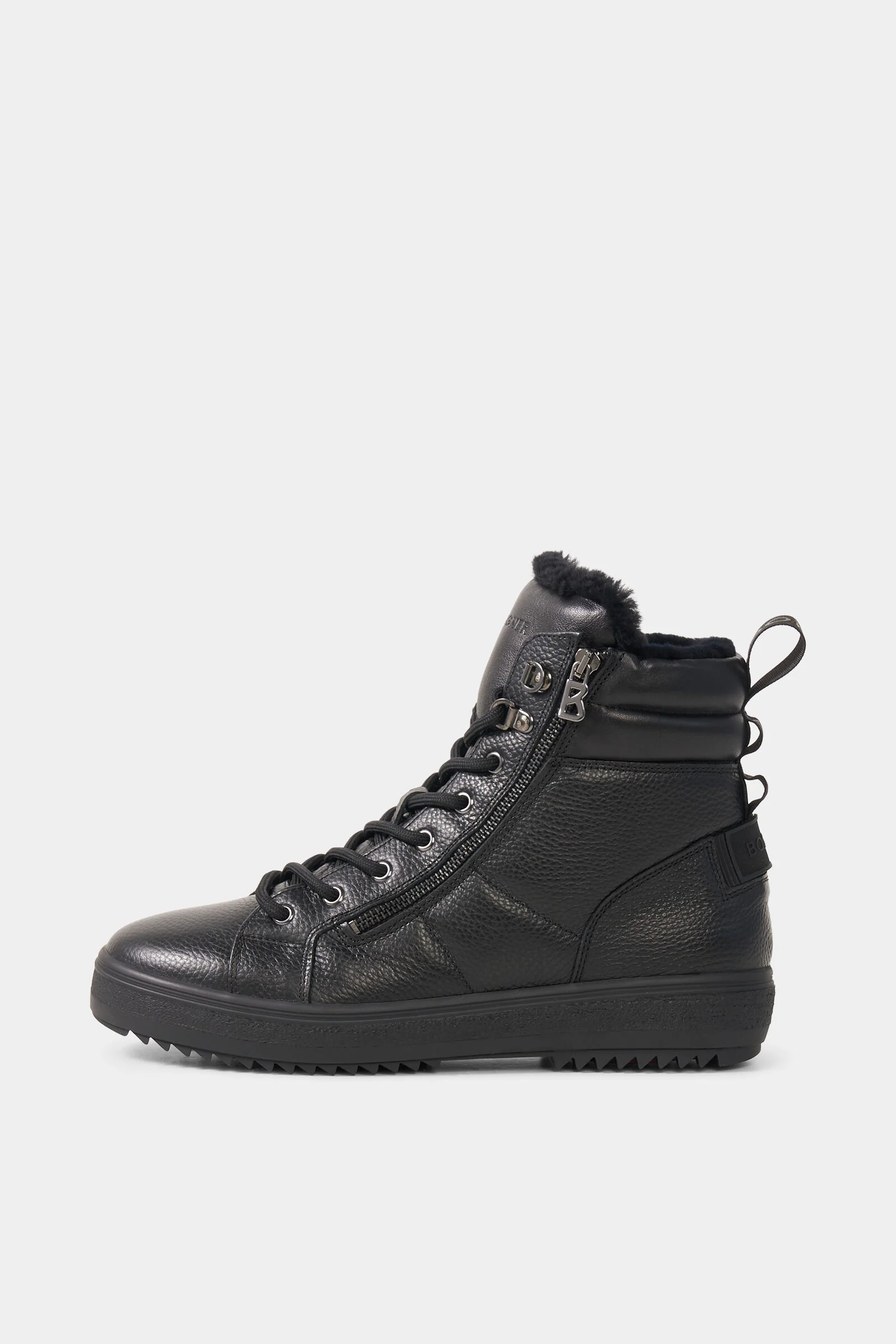 Anchorage Lace-Up Boots with Spikes in Black - 1