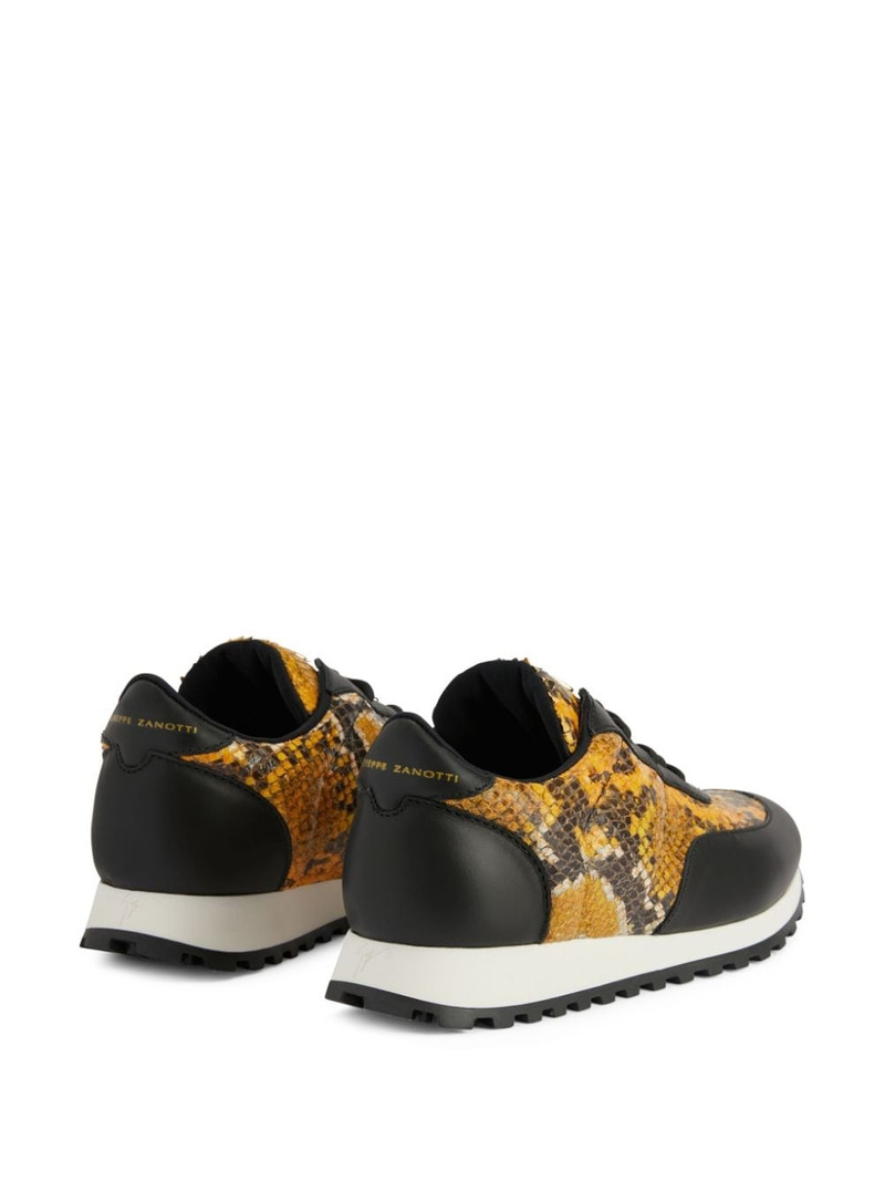 Jimi Running panelled leather sneakers 3