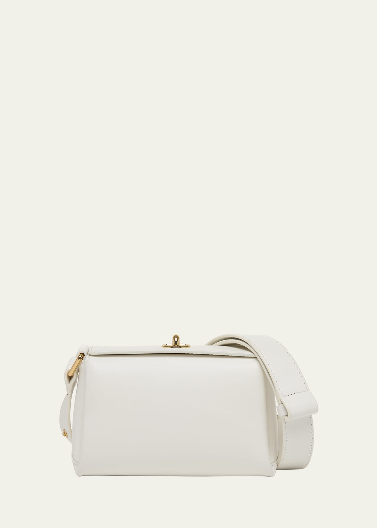 Mini Turn-Lock Leather Shoulder Bag - 1