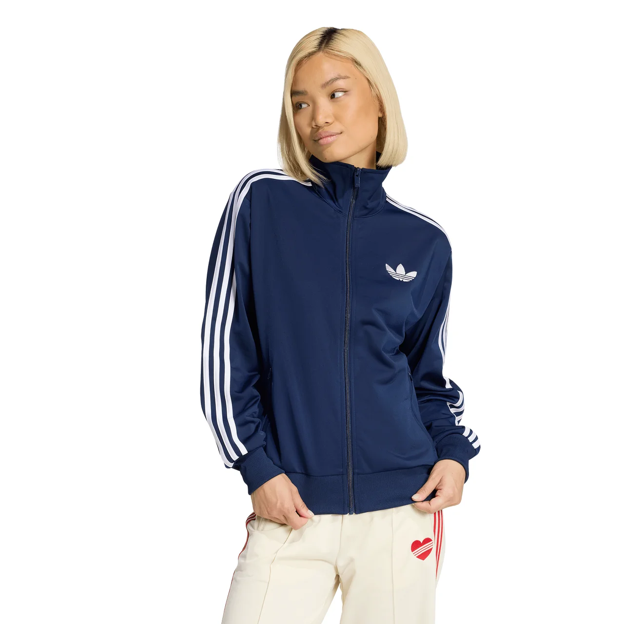 adidas Womens adidas Originals Firebird Classic Loose Track Top - 1
