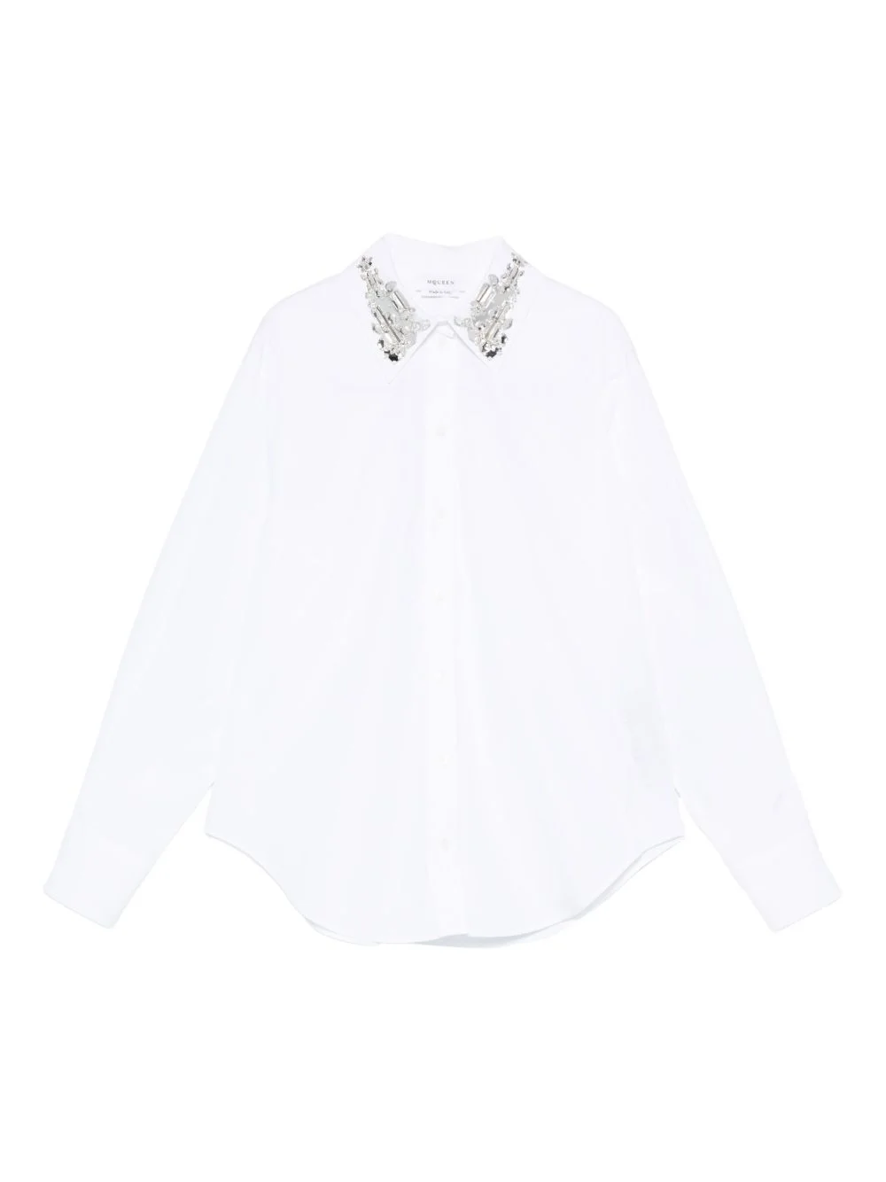 embellished-collar shirt - 1
