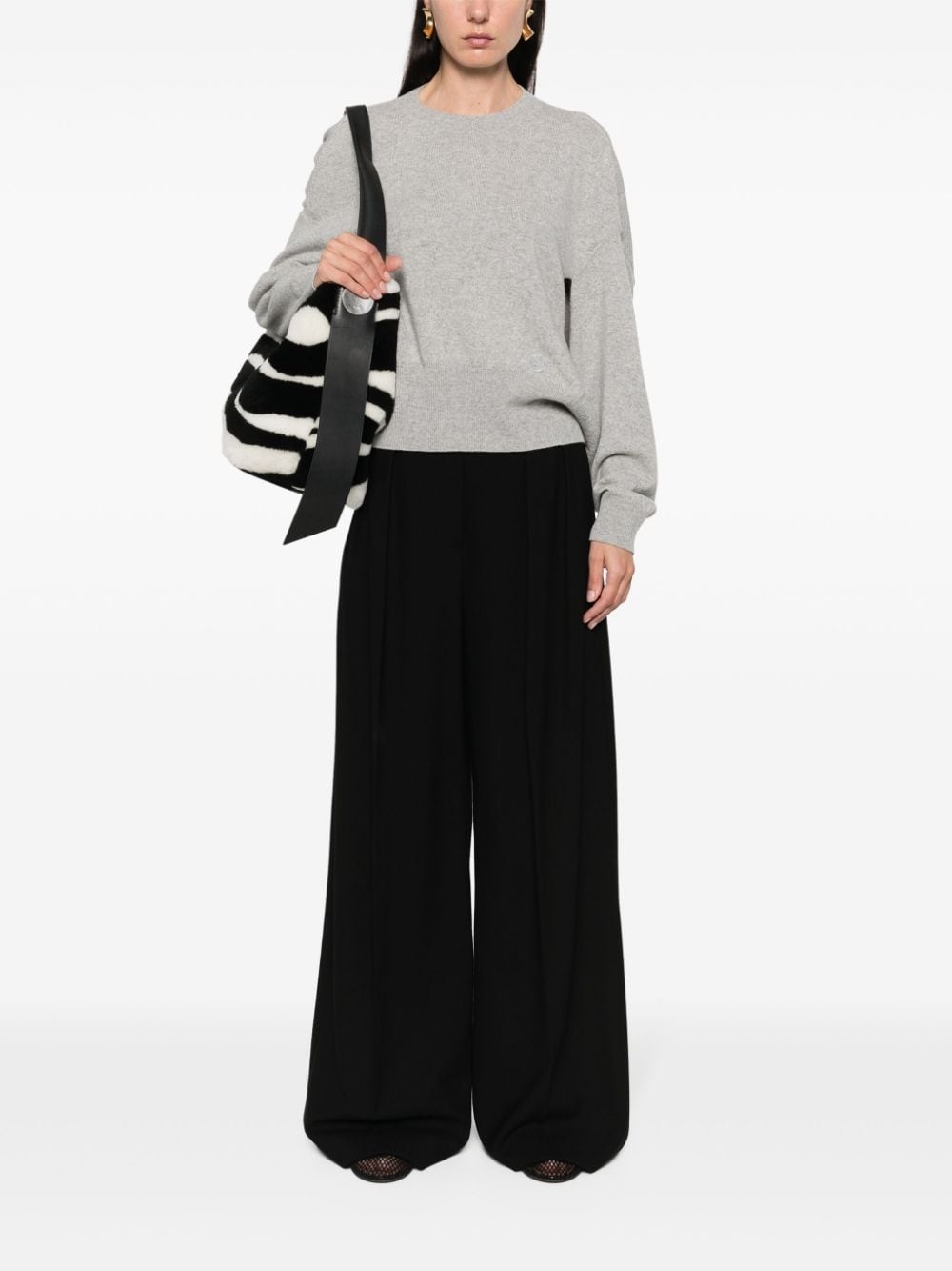 logo-embroidered jumper - 2
