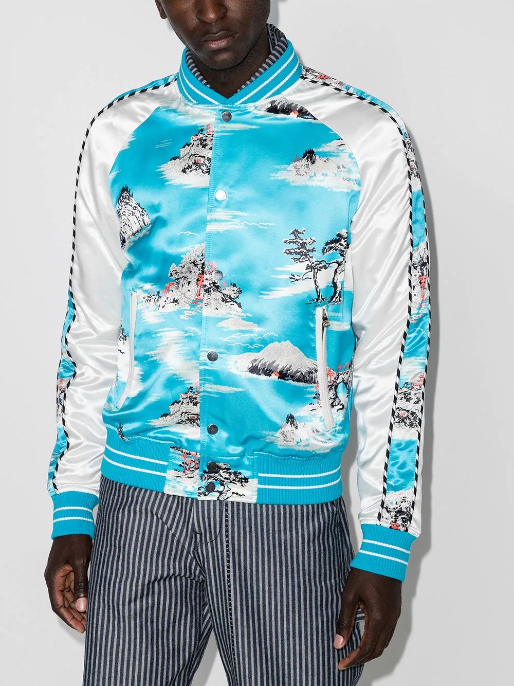 Aloha print bomber jacket - 2