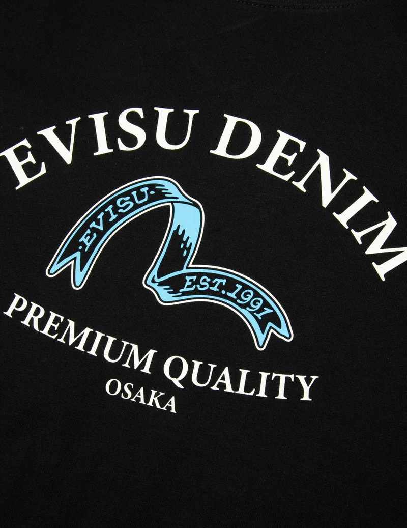 RIBBON SEAGULL AND LOGO PRINT REGULAR FIT T-SHIRT 8