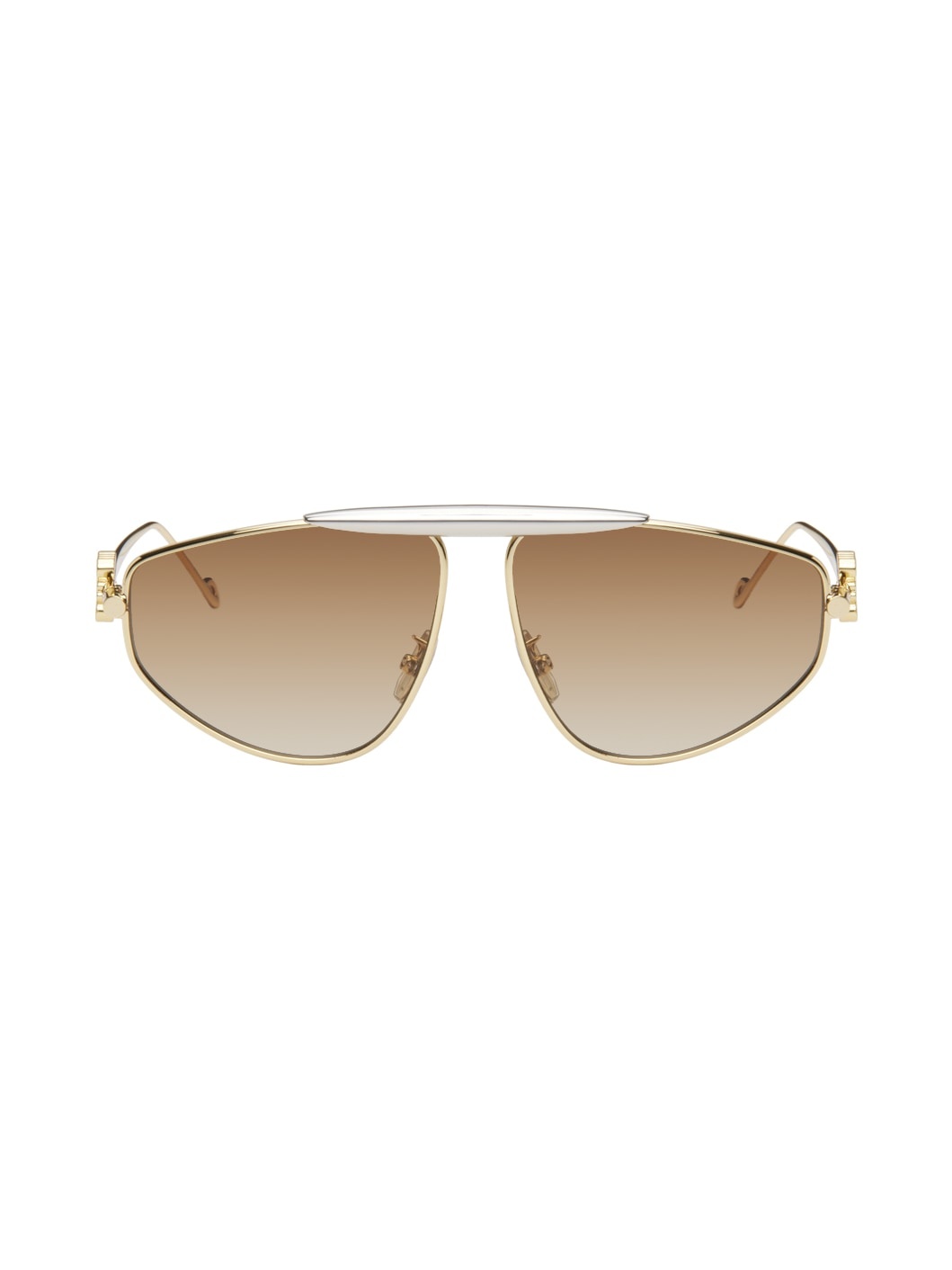 Loewe Gold Spoiler New Aviator Sunglasses Reversible 7278