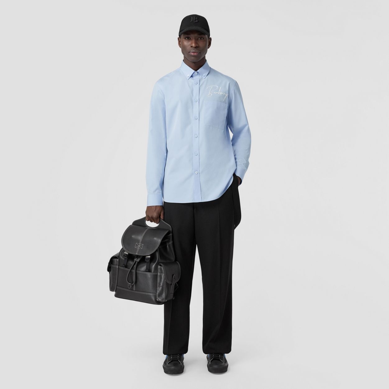 Embroidered Logo Cotton Shirt - 2