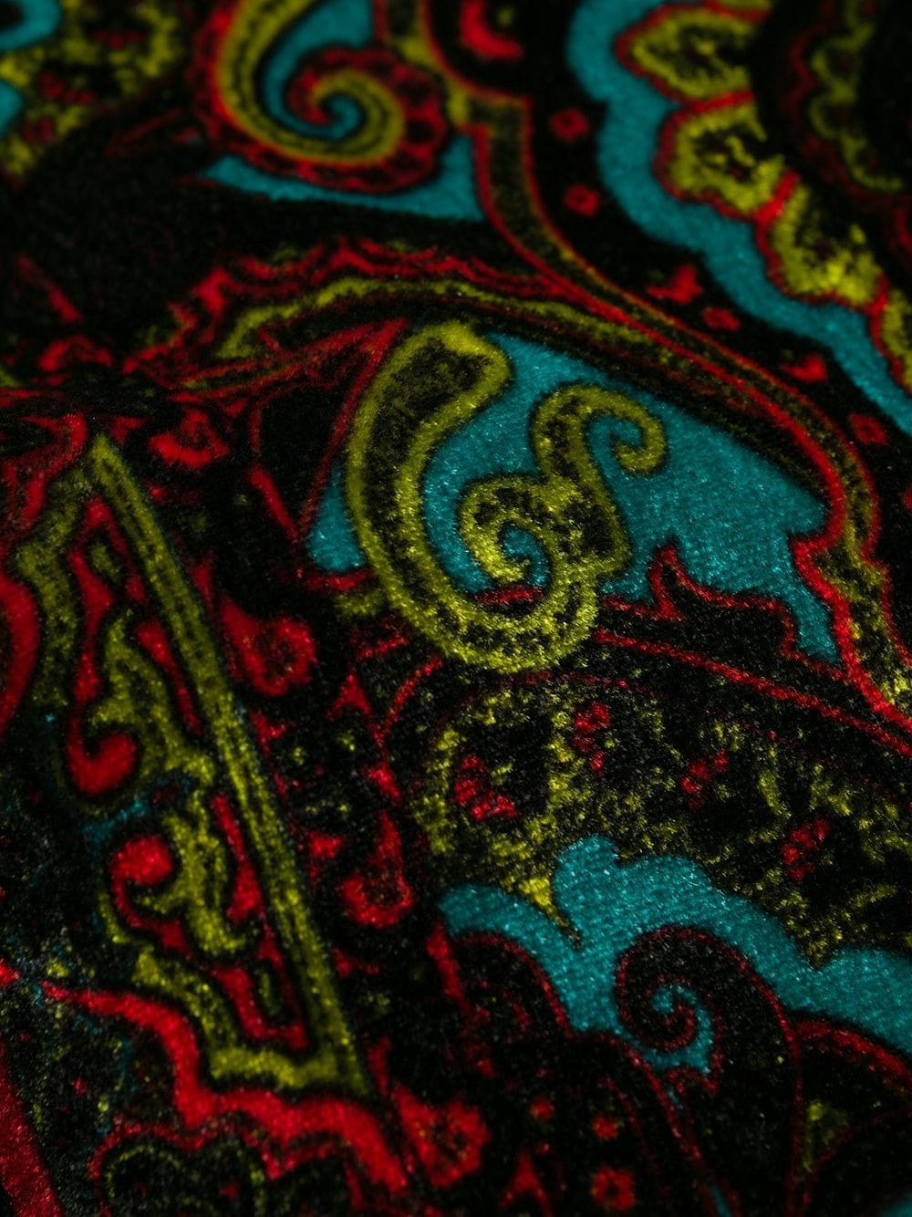 carpet-print velvet jacket - 7