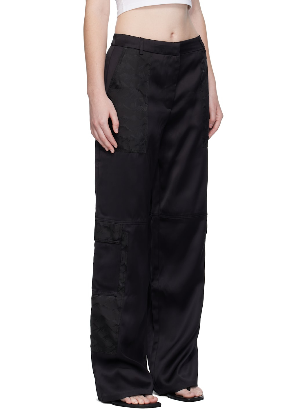 Black Mountain Camo Cargo Trousers - 2