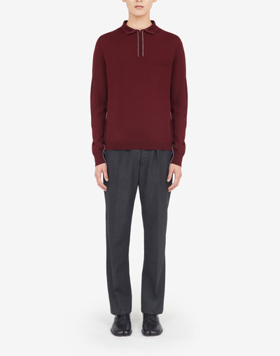 Maison Margiela Polo merino sweater outlook