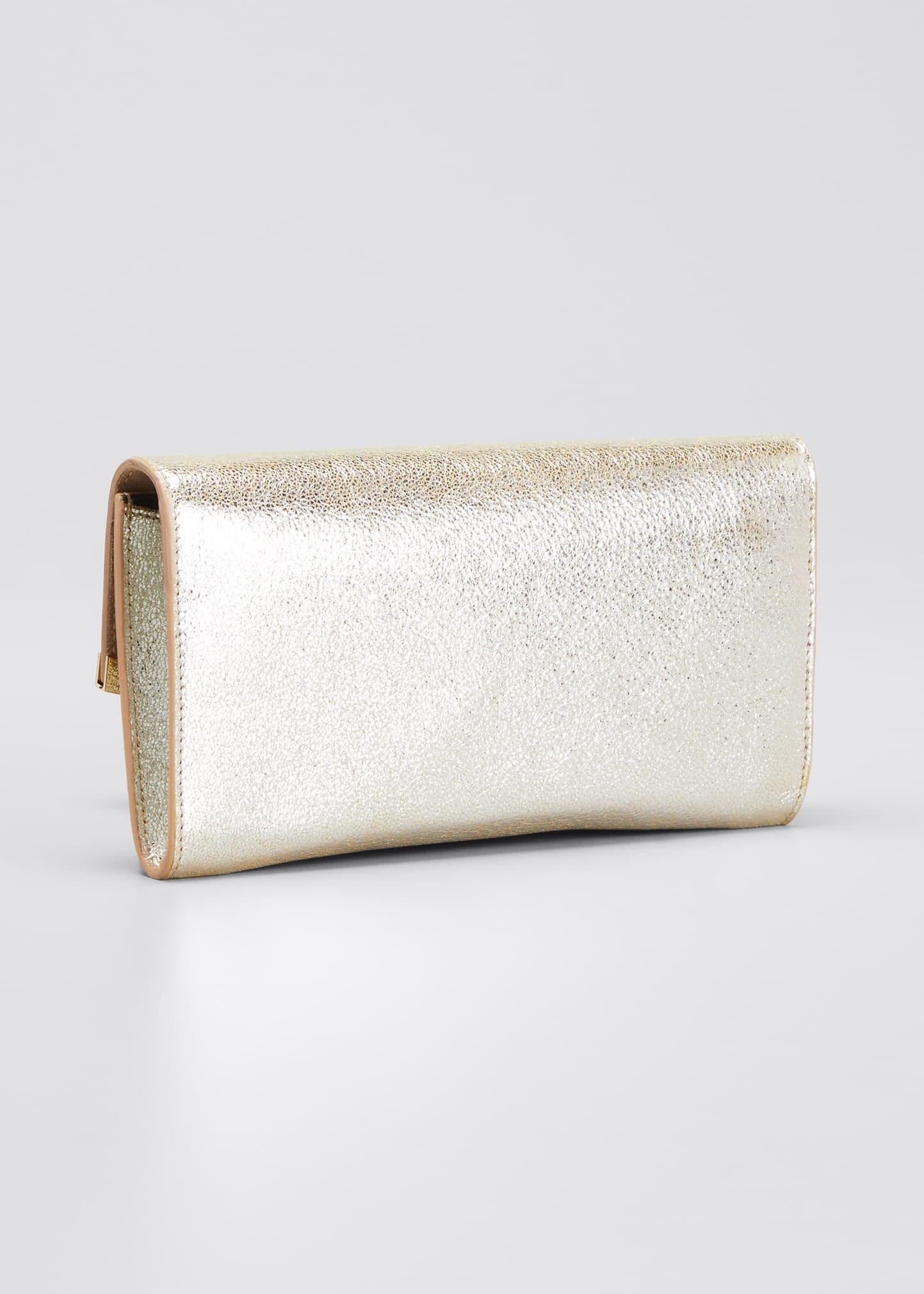 Emmie Glitter Leather Clutch Bag - 3