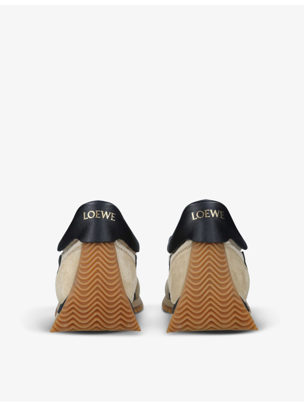 Flow Runner monogram leather and shell trainers - 4