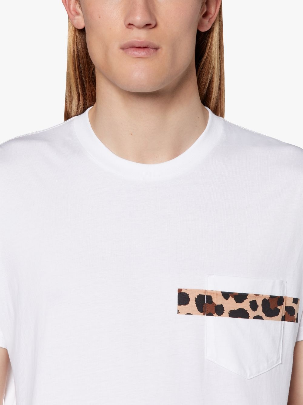 WHITE X LEOPARD COTTON T-SHIRT | GJM-206 - 5