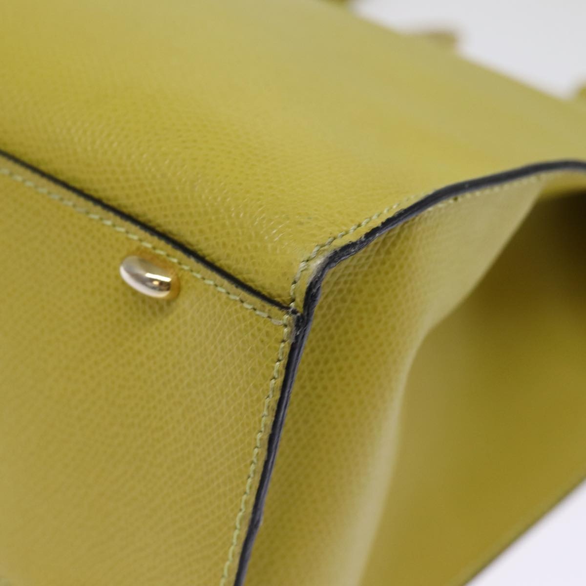 CELINE Tote Bag Leather Yellow - 15