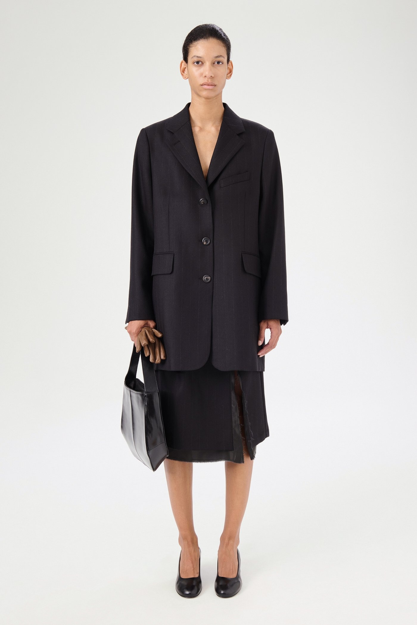 Queens Blazer Maitre D Black Wool - 2