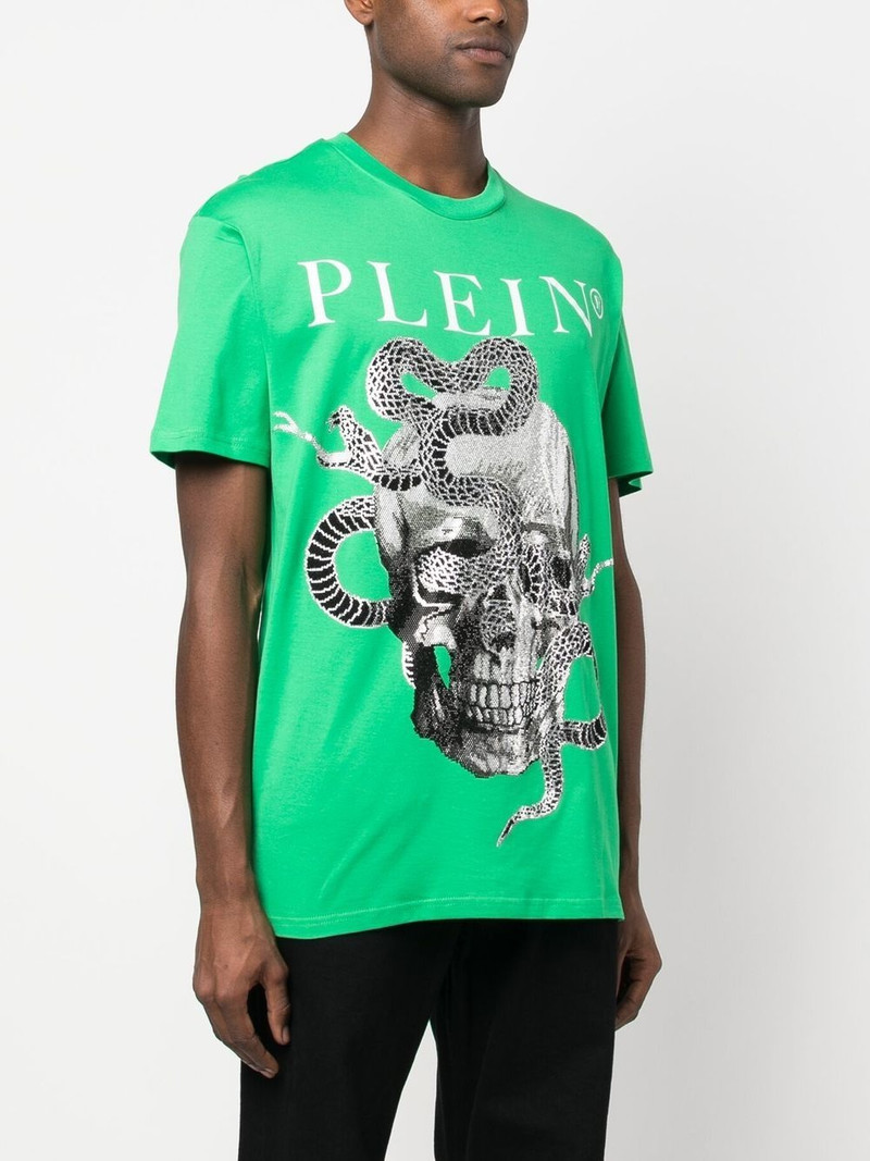 snake-print short-sleeve T-shirt 3