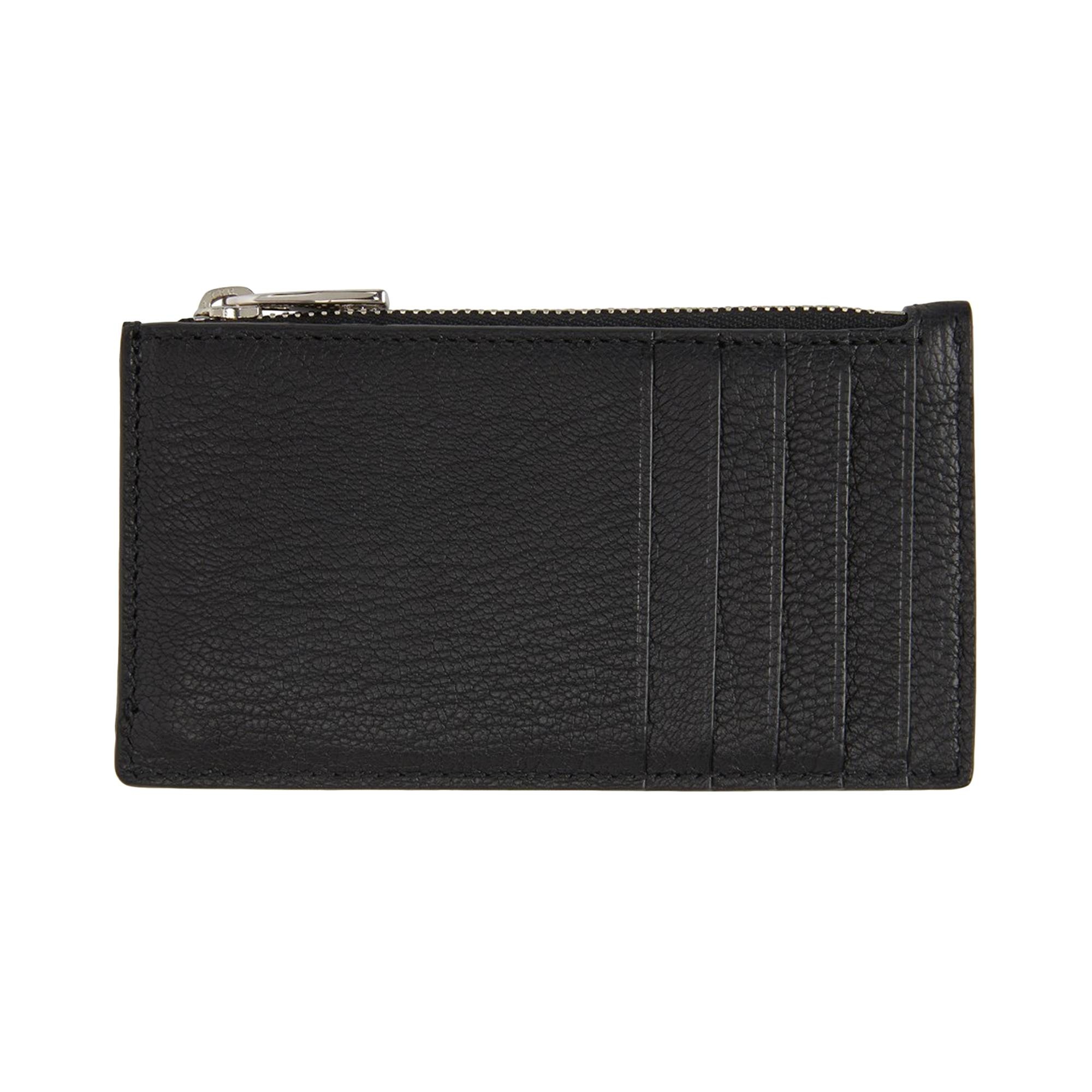 Alexander McQueen Small Zip Card Holder 'Black' - 2