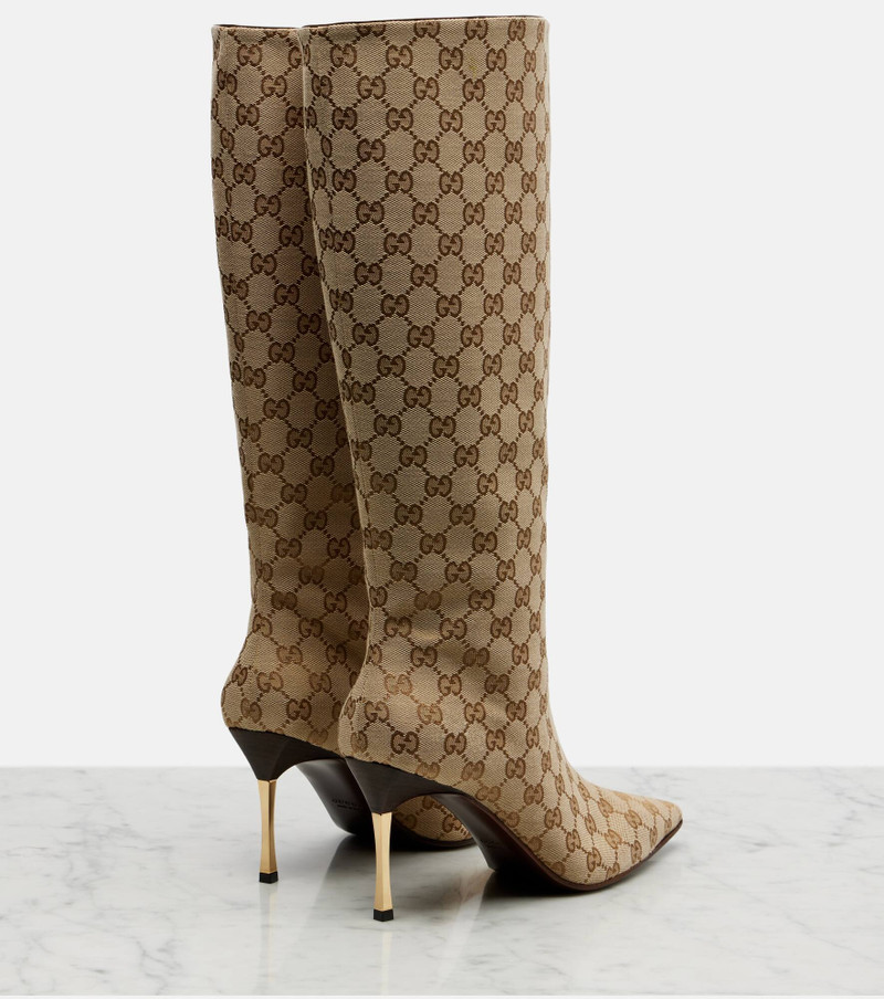 GUCCI Bombshell GG Canvas knee-high boots outlook