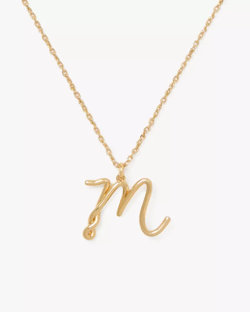 Initial Script M Pendant - 1